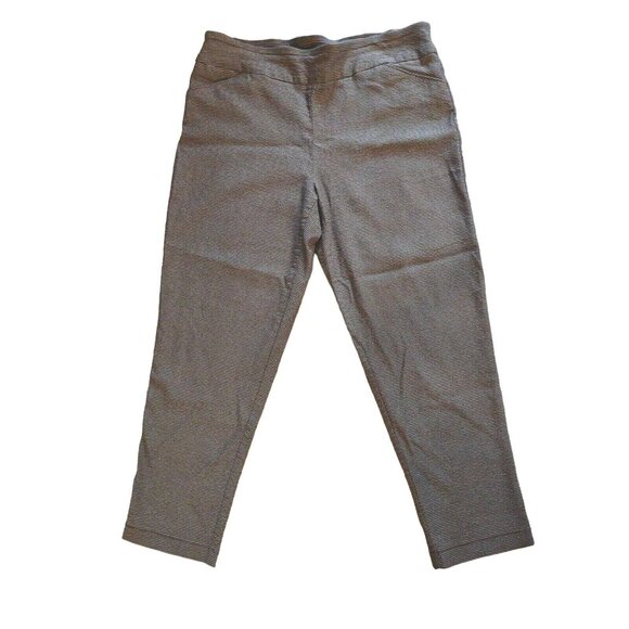 Versona Black & Tan Comfort Stretch Pants Womens Size 16 - Picture 2 of 6